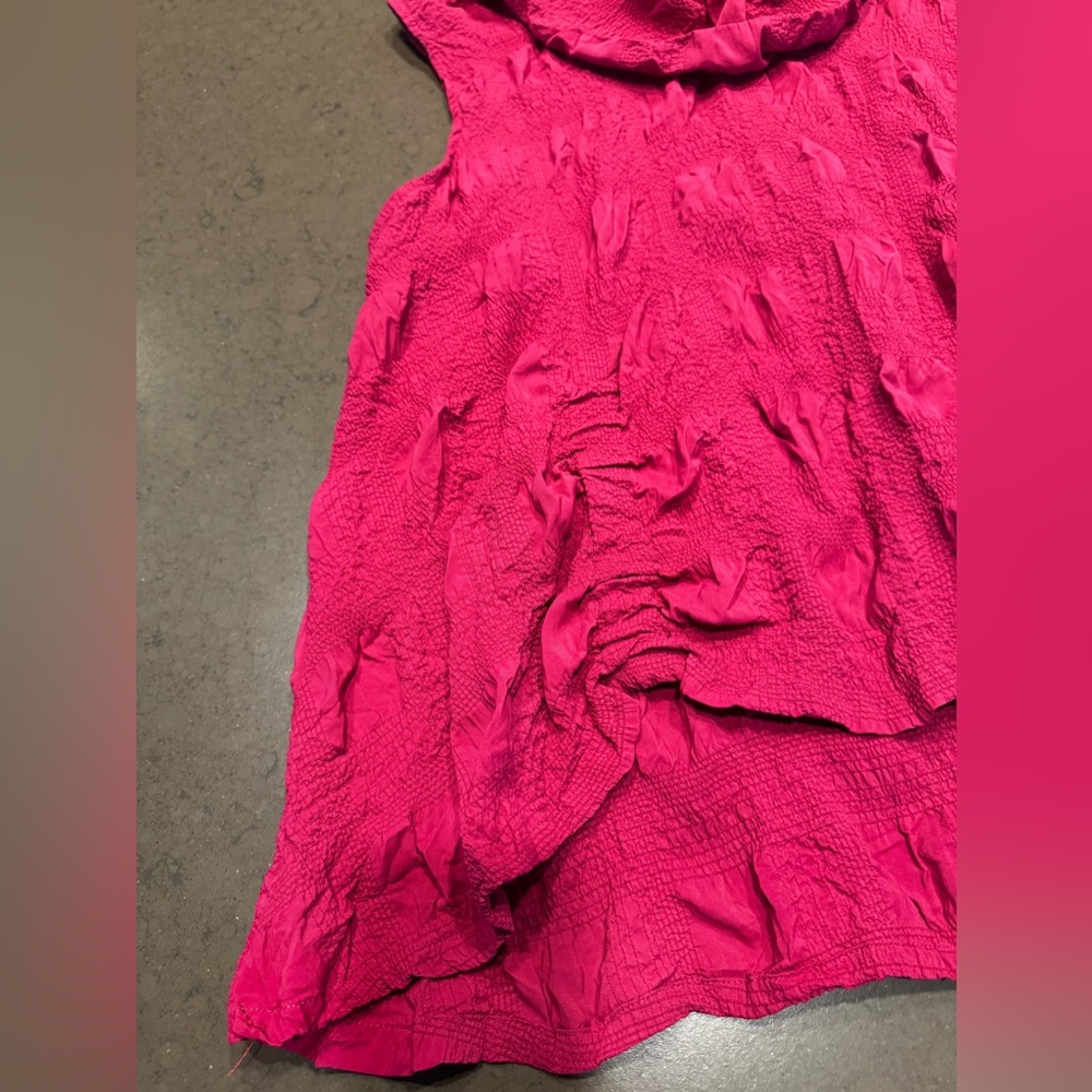 Chalet Vibrant Pink Textured Sleeveless Blouse Sz: 1X - Picture 8 of 15